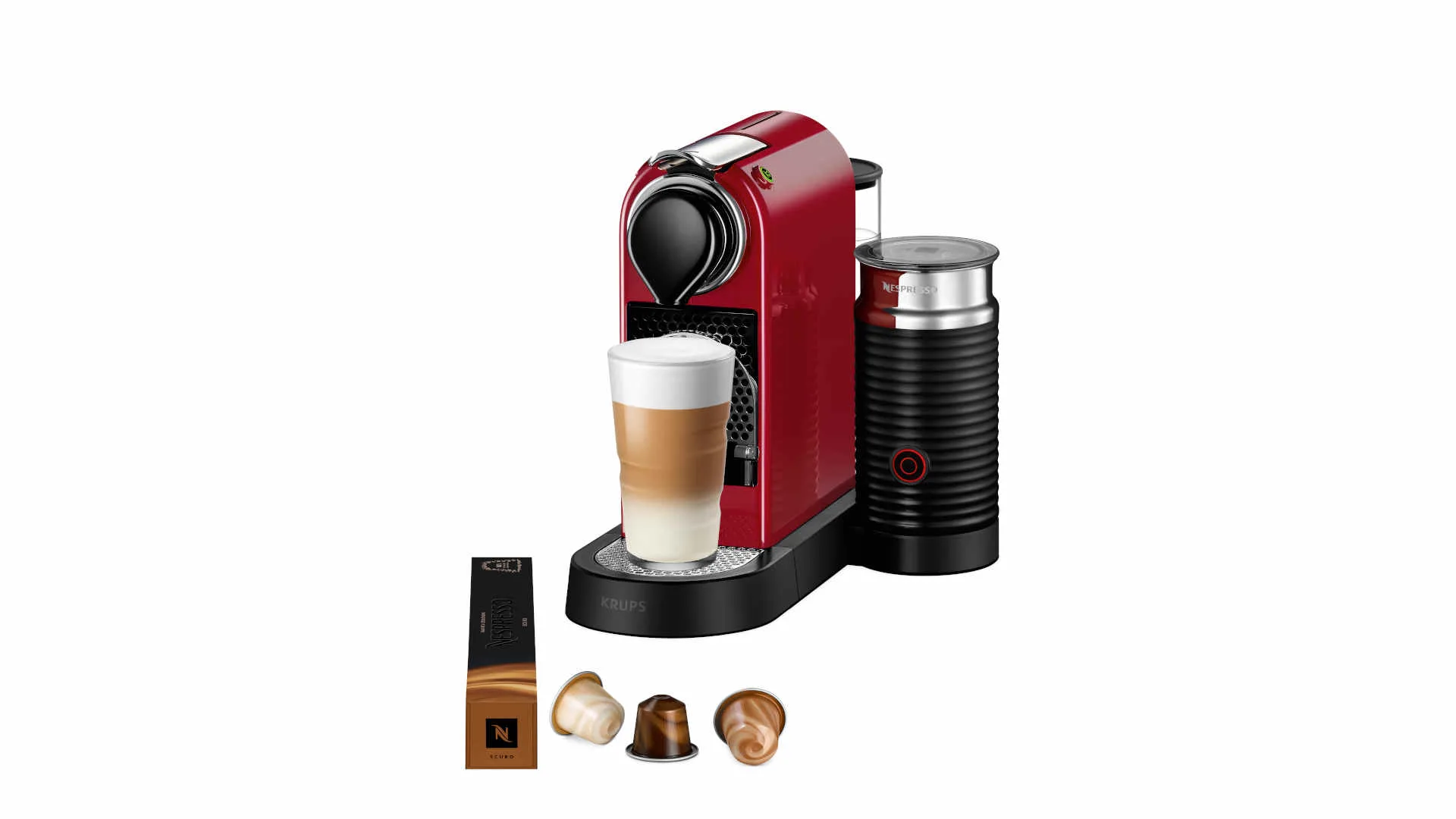 1610829 XN7615 NESPRESSO CITIZ & MILK RED